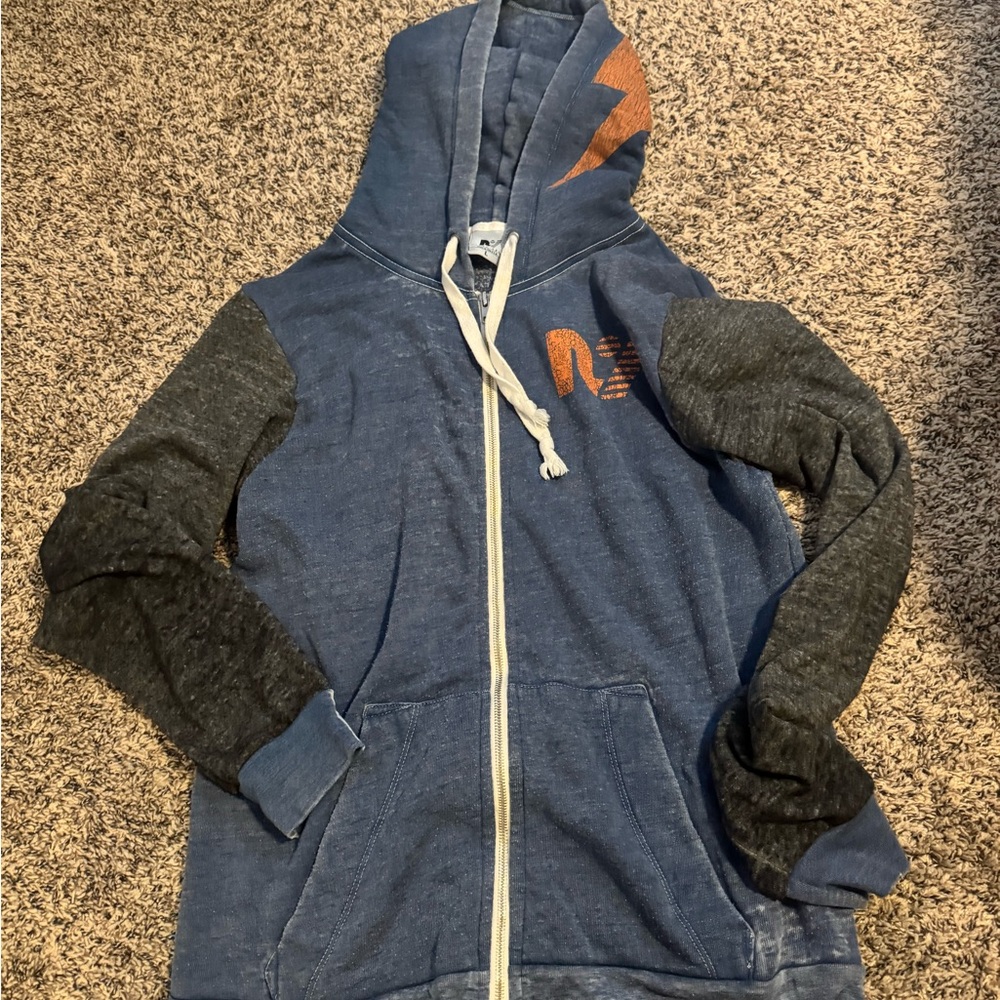 Rebel Yell Blue and Gray Hoodie - Large